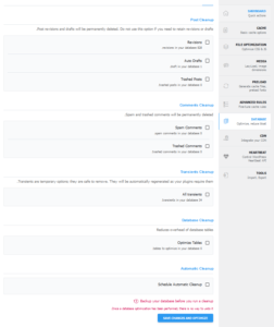 Database AccelerateWP
