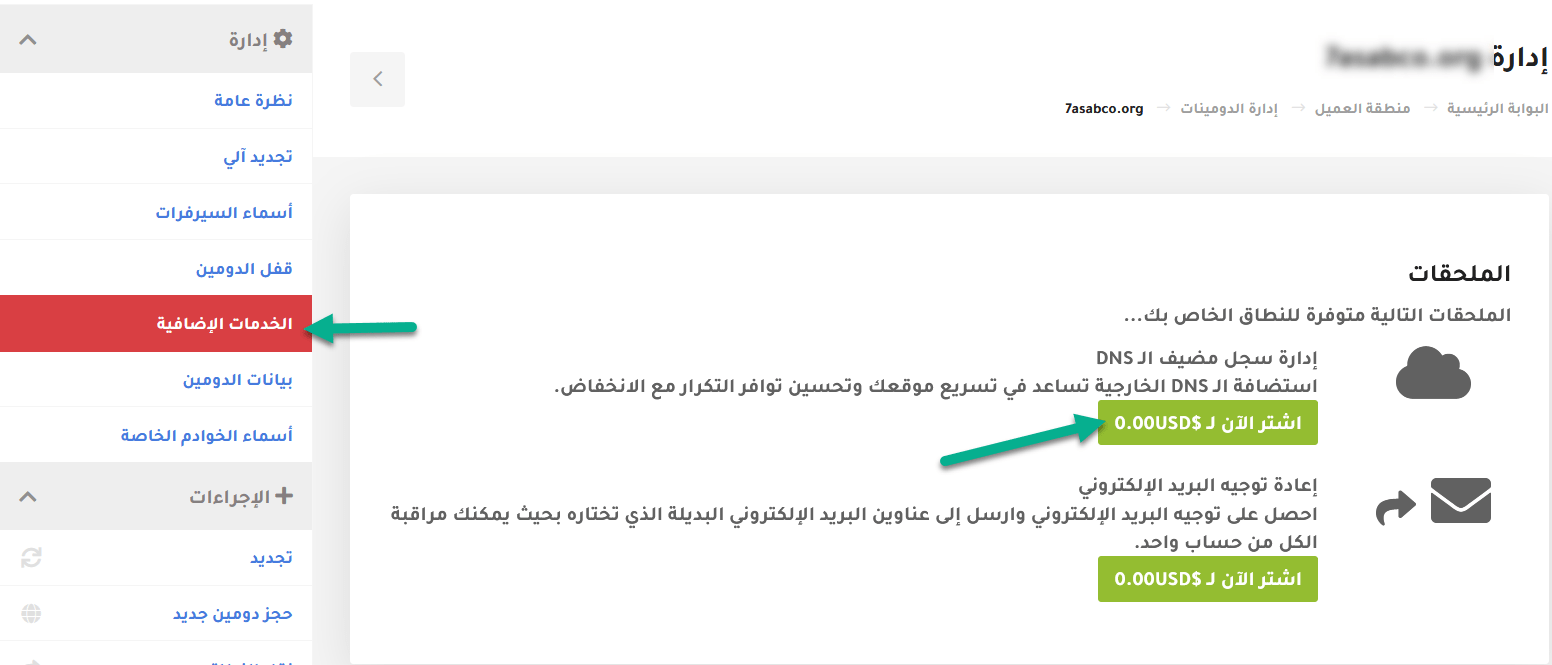 كيفية إدارة سجلات DNS باستخدام ادارة الدومينات