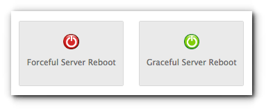 reboot server whm