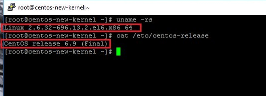 طريقه تحديث Kernel في نظام تشغيل CentOS