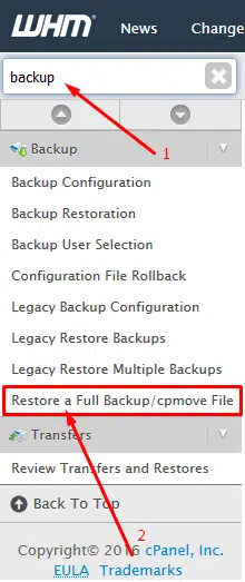 كيفية استعادة النسخ الاحتياطي لموقع علي cPanel