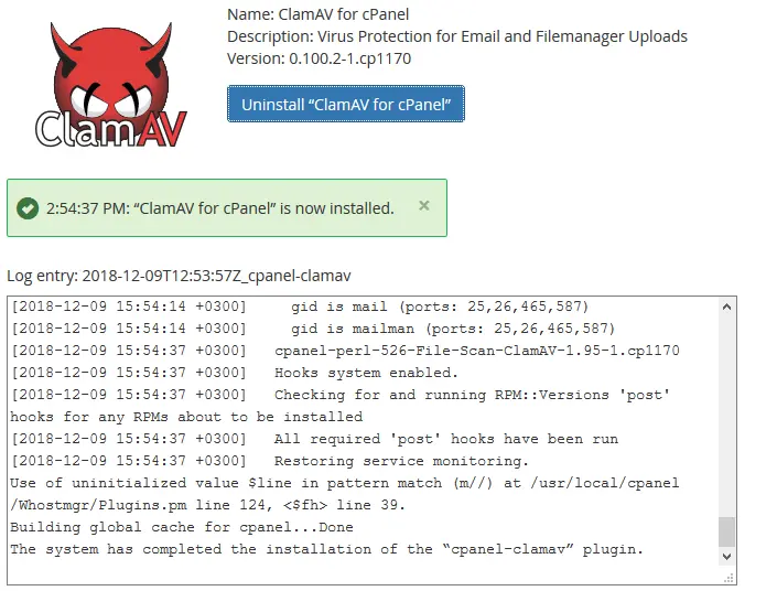 Install clamav3