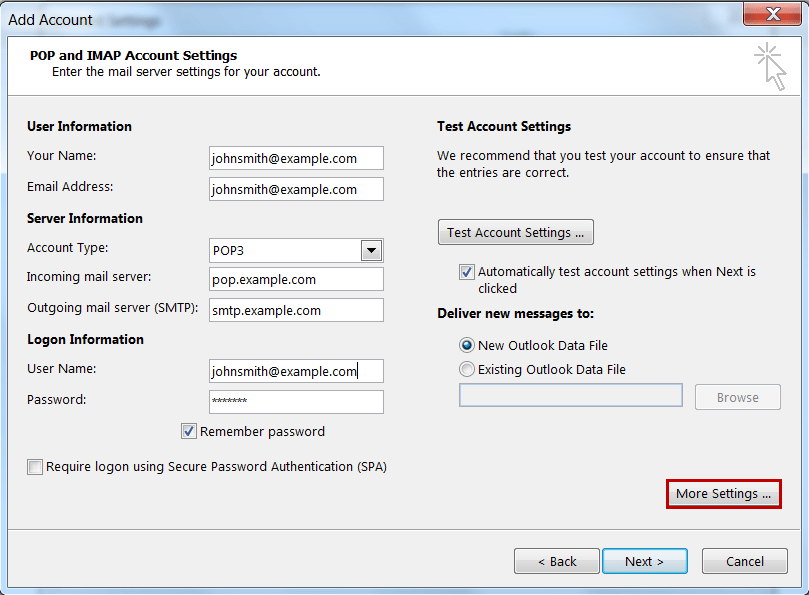 شرح ربط بريد Webmail بـ iOS و Android و Outlook 2013