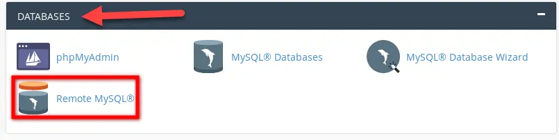 تمكين MySQL عن بعد في واجهة cPanel