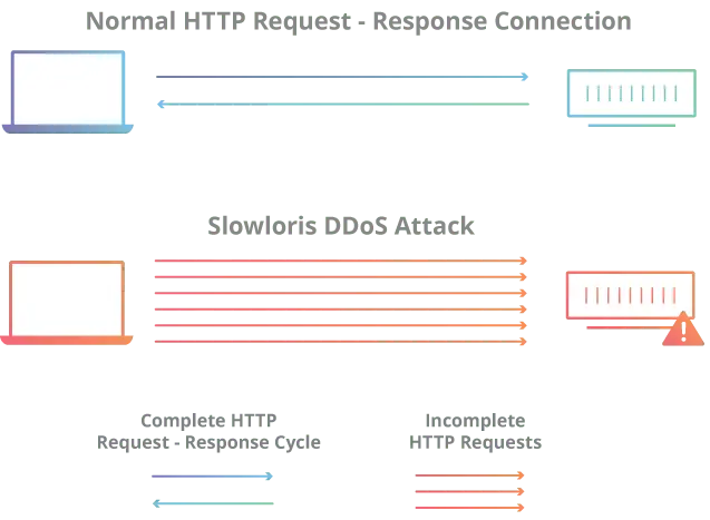 ما هو هجوم Slowloris DDoS؟