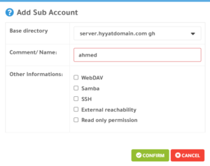 Add additional users and sub-accounts
