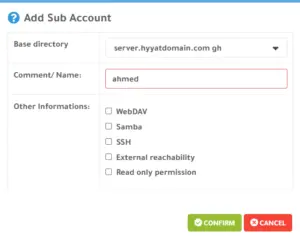 Add additional users and sub-accounts