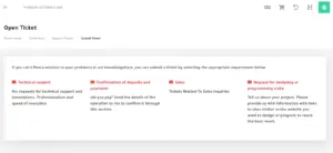 When will the technical support ticket open?