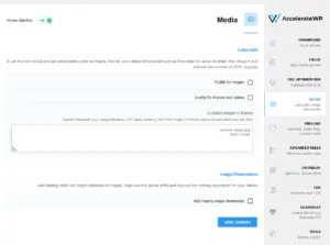 شرح اعدادات AccelerateWP