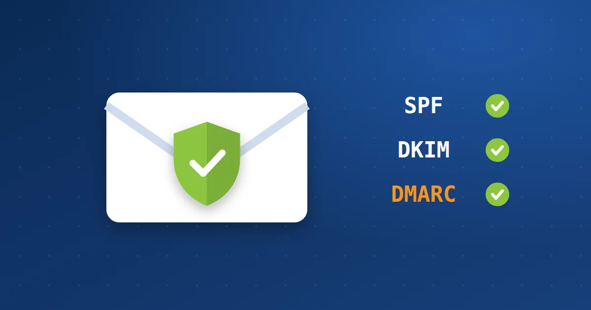 DMARC: ظرف بريد بدرع حماية مع علامات صح أمام SPF وDKIM وDMARC